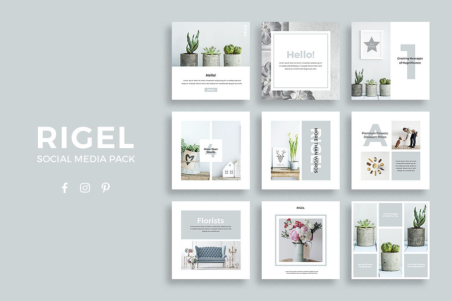 Rigel Social Media Pack in Instagram Templates - product preview 8