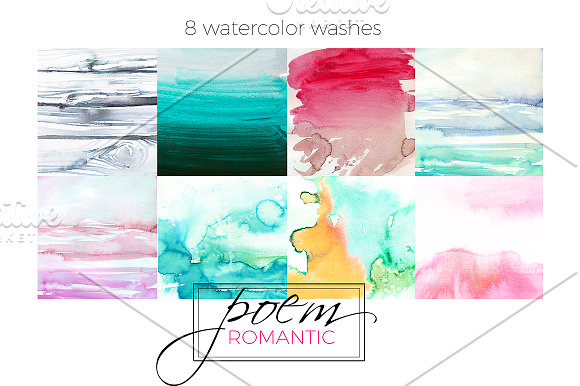 Red Magenta Watercolor Florals  in Illustrations - product preview 6