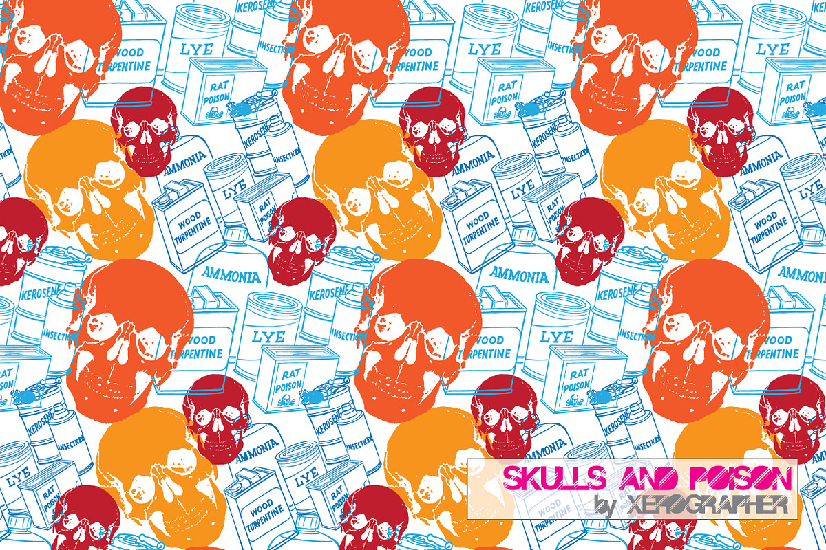 Skulls and Poison in Patterns - product preview 8