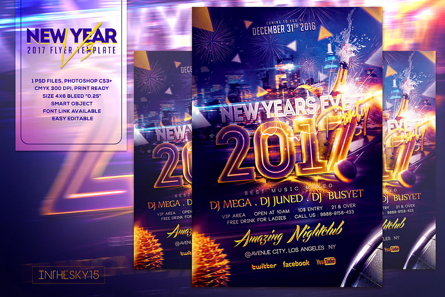 New Years Eve V3 Flyer Template
