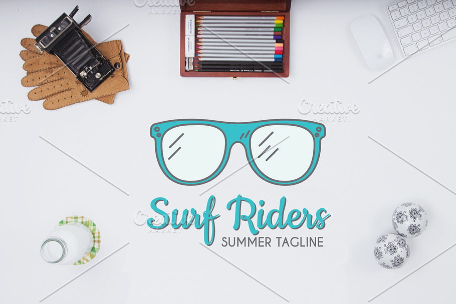 Surf Riders Logo Template in Logo Templates - product preview 8