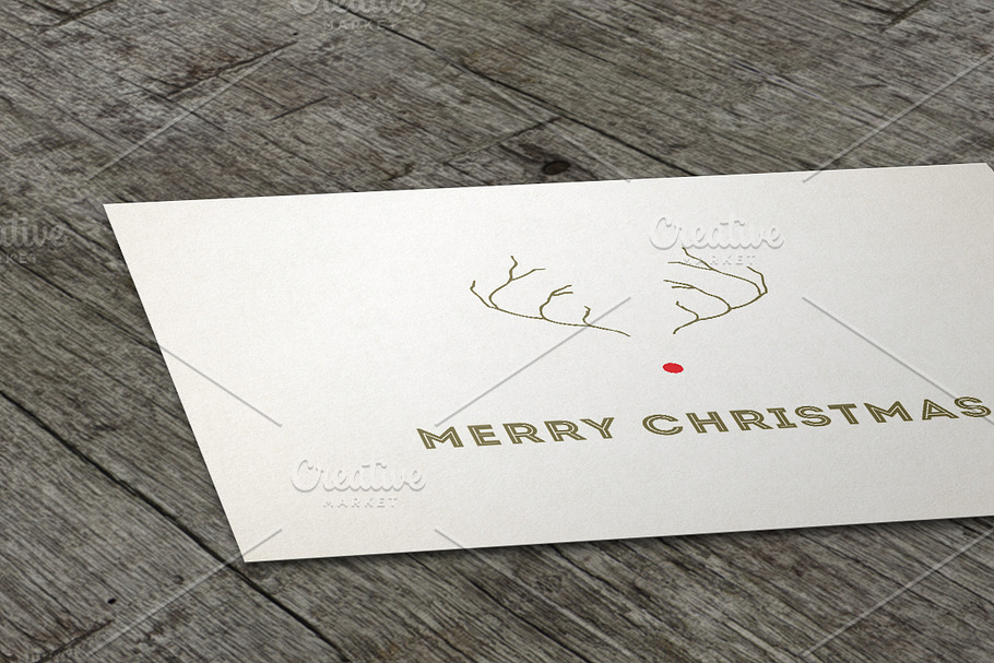 Reindeer Christmas Card + 7 Bonus