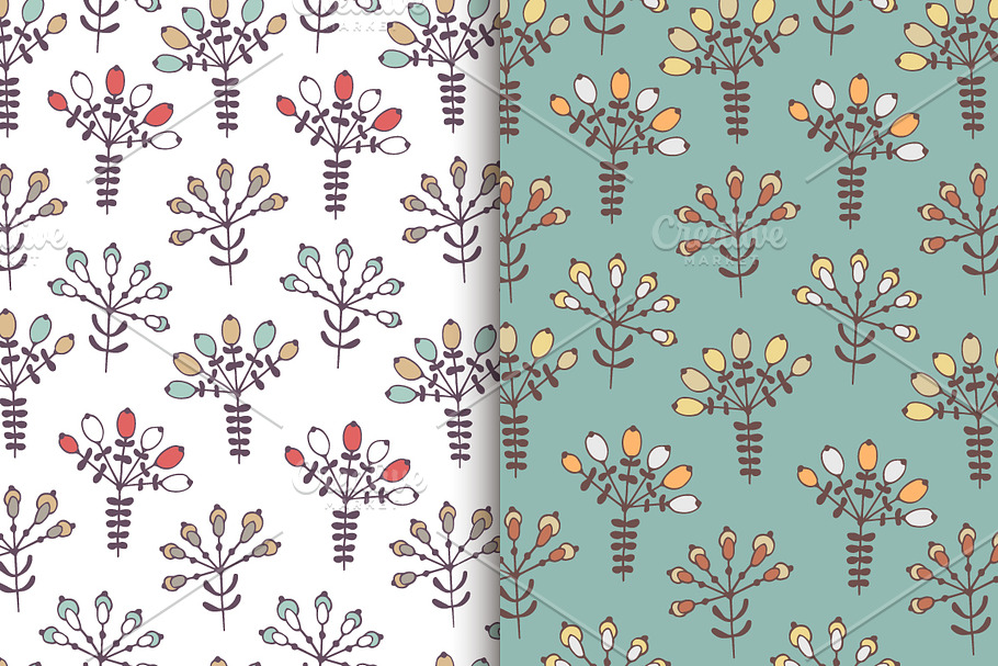 Kids floral 2 seamless pattern in Patterns - product preview 8