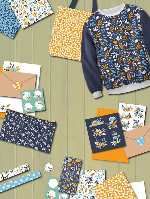 Bounty - vector floral set in Patterns - product preview 1