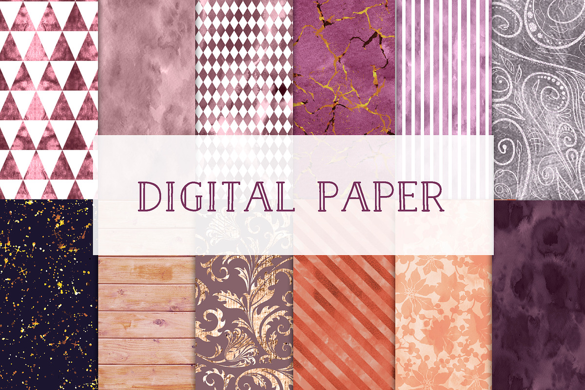 Digital paper set in Patterns - product preview 8