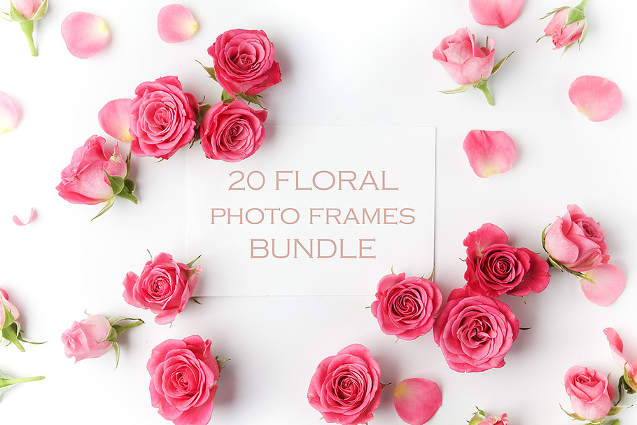 20 Floral frames bundle in Product Mockups - product preview 8