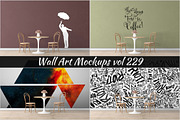 Wall Mockup - Sticker Mockup Vol 229