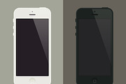 iPhone5 Flat Template