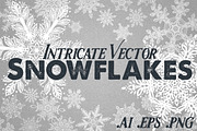 Snowflakes - 23 Intricate Vector