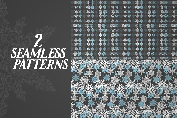 Snowflakes - 23 Intricate Vector in Objects - product preview 2