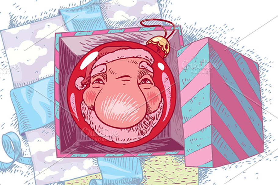 Reflecting Santa Claus in Illustrations - product preview 8