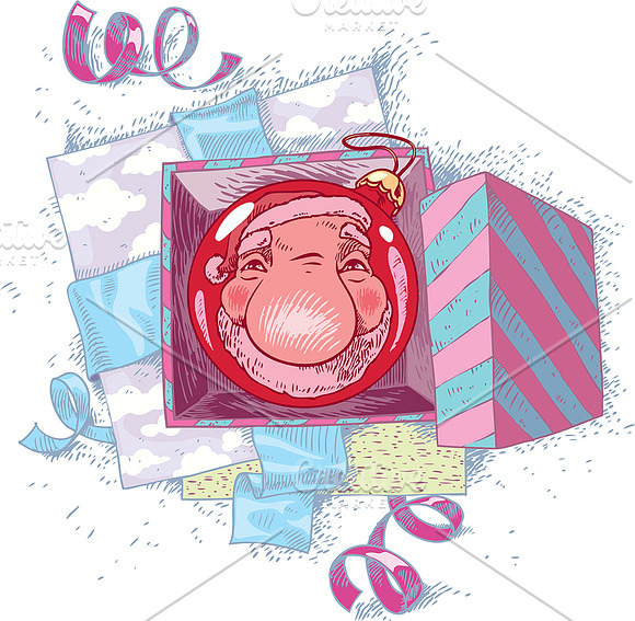Reflecting Santa Claus in Illustrations - product preview 1
