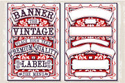 Graphic Vintage Labels and Banners