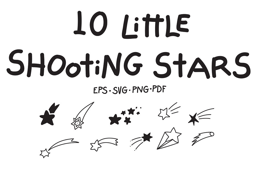 10 Little Shooting Stars