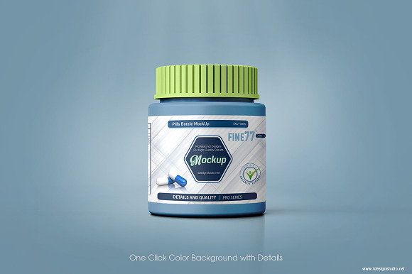 Pills Bottle Mockup in Product Mockups - product preview 4