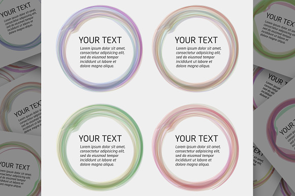Abstract Circle Color Patterns set in Objects - product preview 6