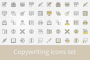 Copywriting icons set