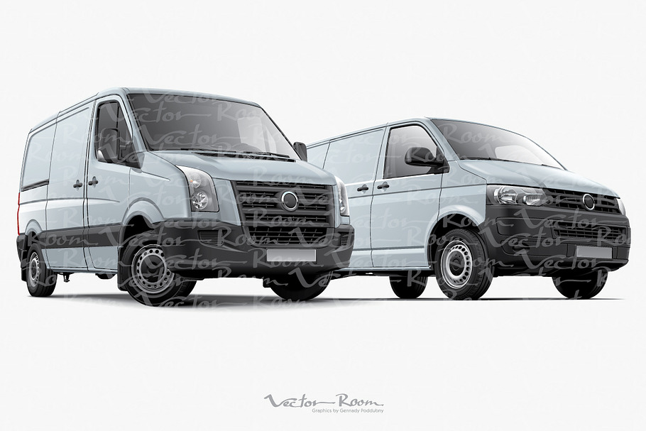 Two Panel Vans in Illustrations - product preview 8