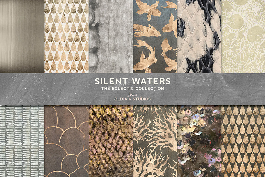 Silent Waters Rose Gold & Iridescent in Patterns - product preview 8