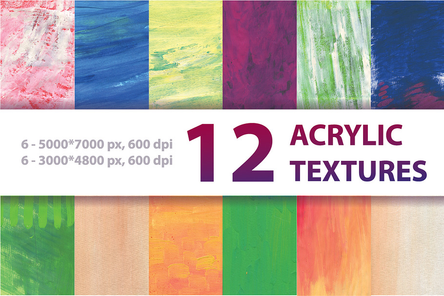 12 ACRYLIC TEXTURES in Textures - product preview 8