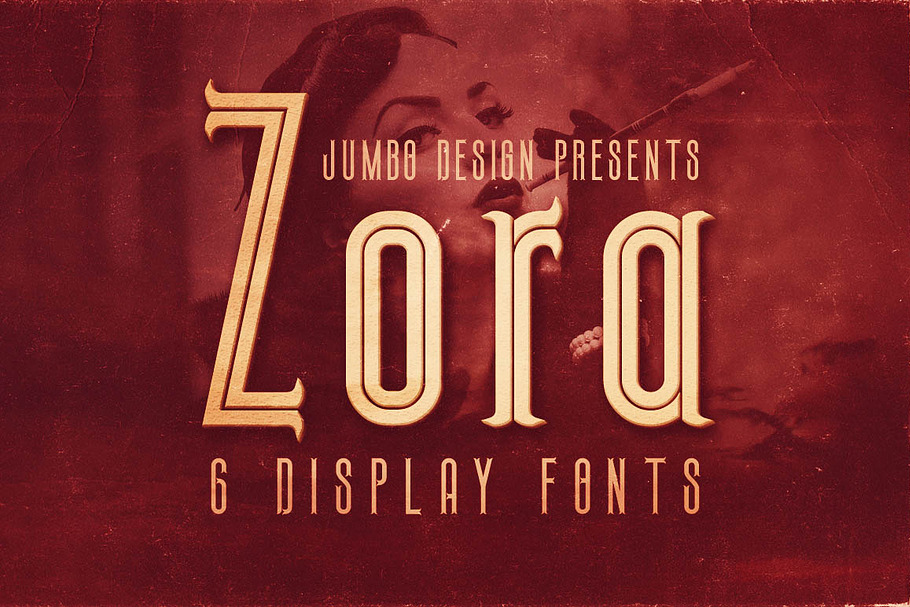 Zora - Vintage Display Font in Display Fonts - product preview 8