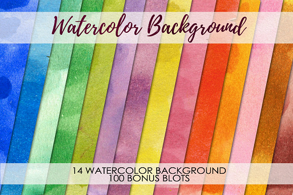 watercolor background in Illustrations - product preview 6