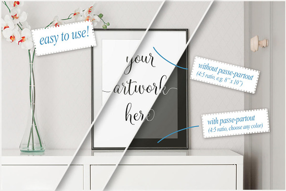 Clean interior frame mockup in Print Mockups - product preview 1
