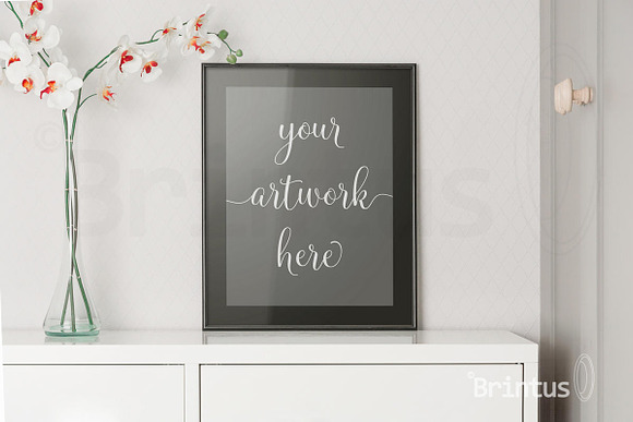 Clean interior frame mockup in Print Mockups - product preview 3