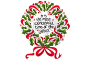 Holiday Wreath: Most Wonderful