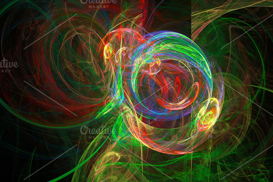 Colorful whirpool abstract 3d background in Patterns - product preview 8