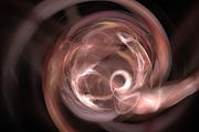 Red brown twirl abstract 3d background