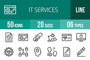 50 IT Services Line Icons