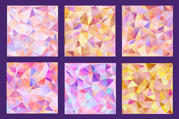 Abstract polygonal backgrounds set in Textures - product preview 1