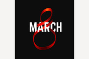 March 8 Ribbon