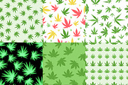 Marijuana leaf background herb
