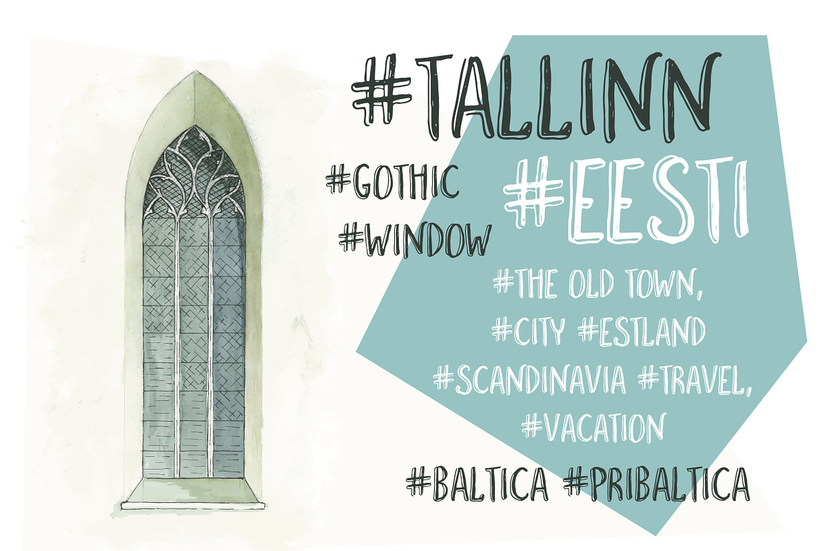 Gothic Window in Illustrations - product preview 8