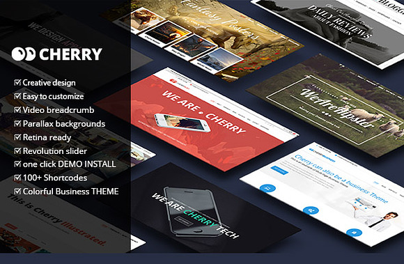 Cherry Multipurpose Wordpress Theme in WordPress Business Themes - product preview 1