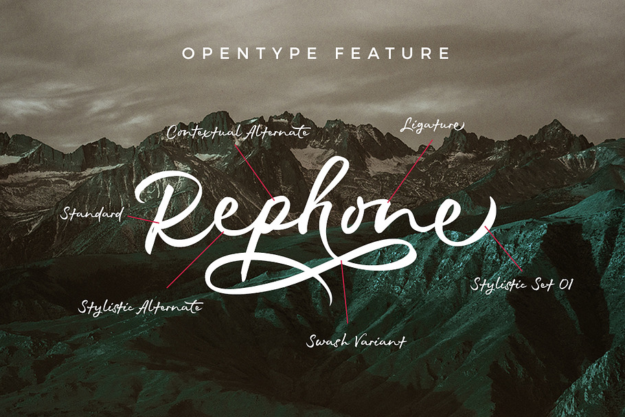 Rephone in Script Fonts - product preview 8