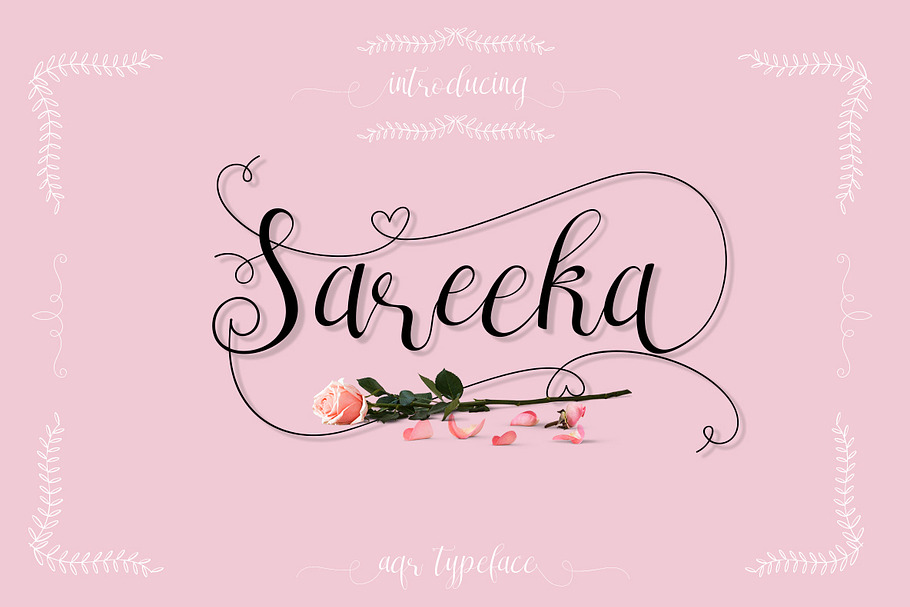 Sareeka Script ( Lovely Sale 30% ) in Script Fonts - product preview 8