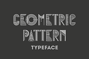 Geometric pattern typeface