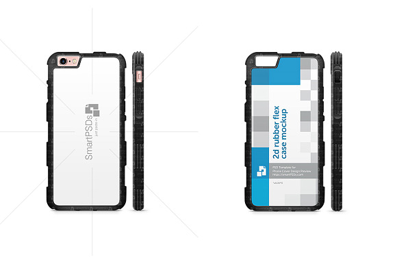 iPhone 6s 2d ShockProof TPU Phone  in Product Mockups - product preview 1