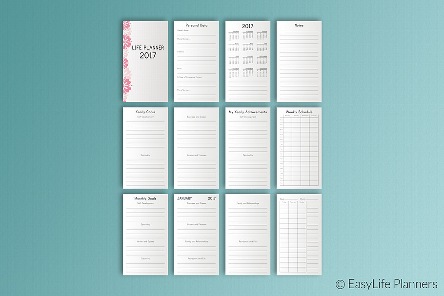2017 Planner Personal Size Inserts