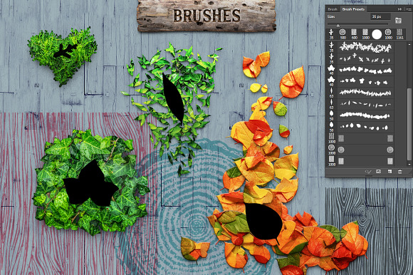 WOODY Texture Photoshop Styles KIT in Photoshop Layer Styles - product preview 10