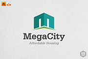 Mega City Real Estate Logo Template
