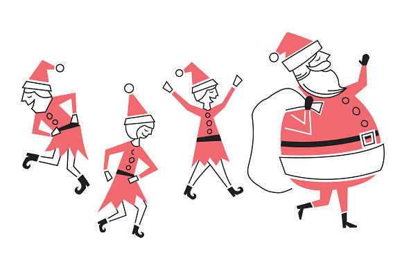 Santa Shake in Illustrations - product preview 1