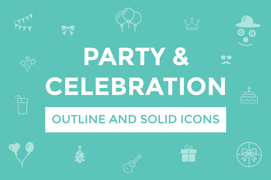 Party and Celebration Vector Icons