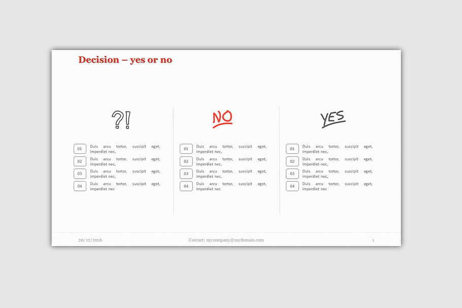 Decision: Yes or No PowerPoint  in PowerPoint Templates - product preview 8