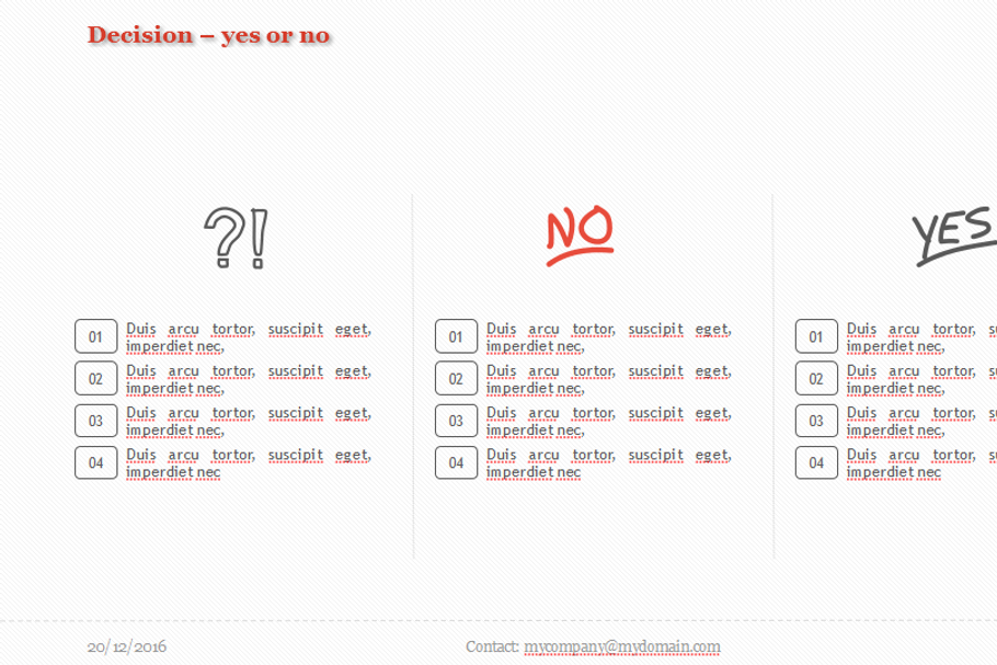 Decision:Yes or No Keynote Template