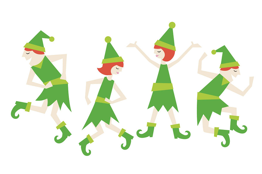 Dancing Elves in Illustrations - product preview 8