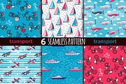 6 transport seamless pattern